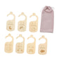 ATORSE 7 Pieces Infant Wardrobe Divider Label Hanging Clothes Dividers for Wardrobe