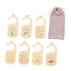 ZOOMELLA 7 Pieces Infant Wardrobe Divider Label Hanging Clothes Dividers for Wardrobe Baby|Nursery Dacor|Other Nursery Dacor