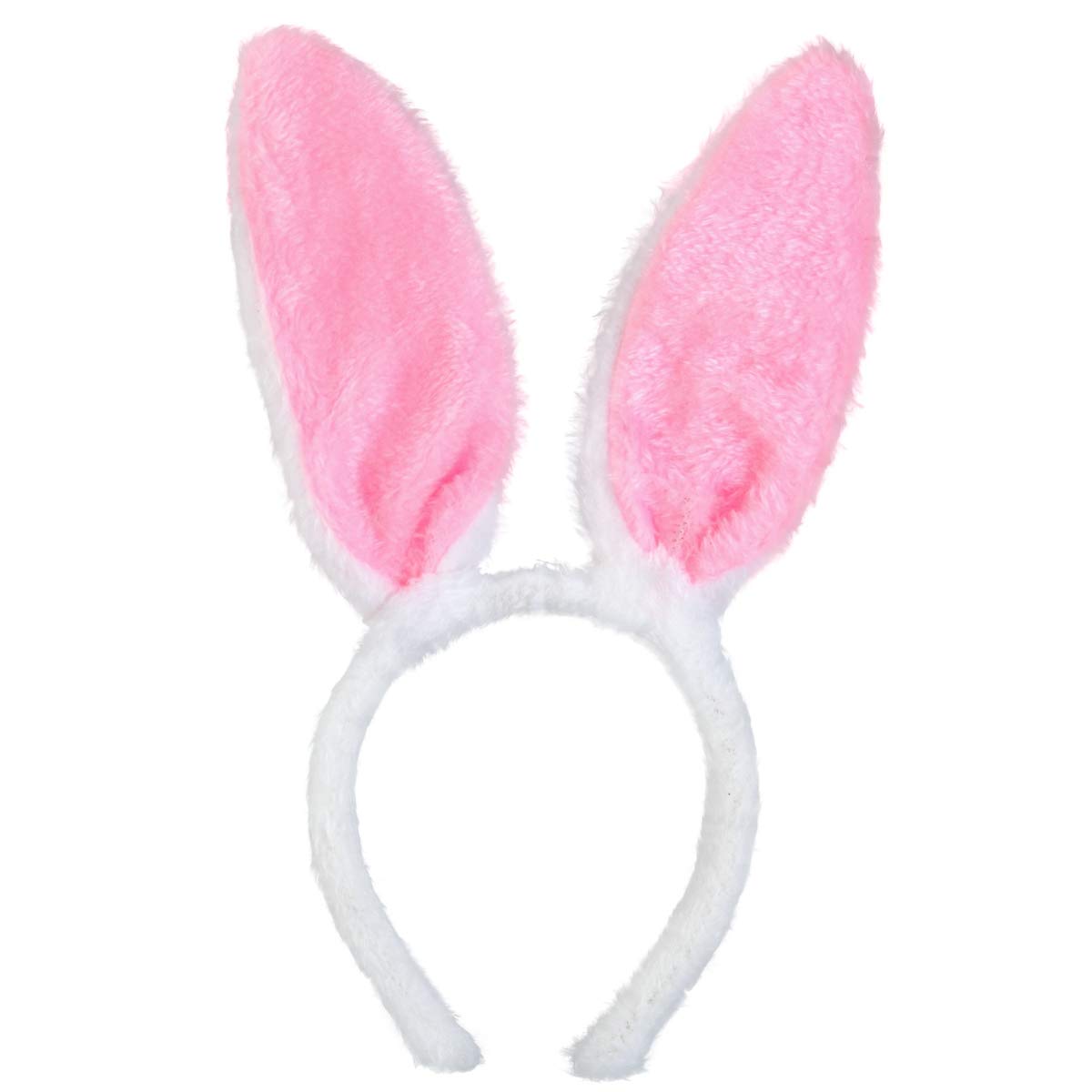 Binaryabc Bunny Rabbit Costume Set,Ears Headband Bow Ties Tail Set,Halloween Costume Assesories(White& Pink)