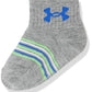 Under Armour Baby Boys Multi Pack Future Boss Essential Quarter Sock, Extreme Green, 2T-4T