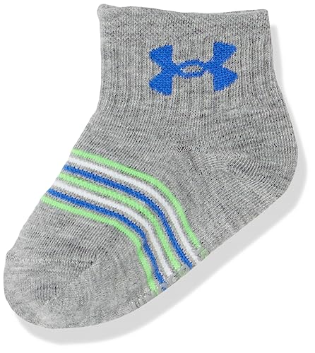 Under Armour Baby Boys Multi Pack Future Boss Essential Quarter Sock, Extreme Green, 2T-4T