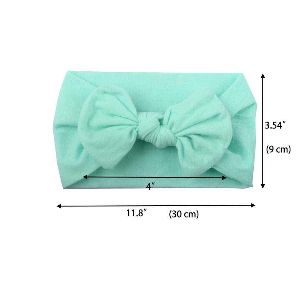 C  Llot Super Stretchy Soft Knot Headbands With Hair Bows Head Wrap Hair Accessories For Newborn Baby Girls Infant Toddlers Kids