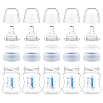 Maymom Wide-Mouth Milk Storage And Feeding Collection Bottle With Nipple, Dome Cap, Bottle Top, Sureseal Sealing Disk; Compatibl