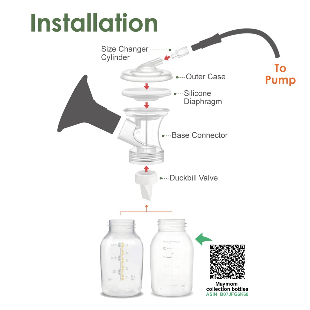 Maymom Connector Valve Compatible With Medela Pump In Style Maxflow, Freestyle Flex, Swing Maxi, Sonata, Freestyle Breastpumps N