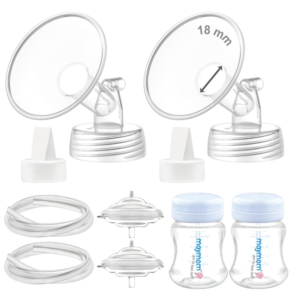 Maymom Pump Parts Compatible with Spectra S2 S1, 18mm Flange Valve Tube Bottle Backflow Protector, Not Original Spectra S2 Repla