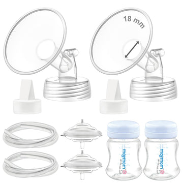 Maymom Pump Parts Compatible with Spectra S2 S1, 18mm Flange Valve Tube Bottle Backflow Protector, Not Original Spectra S2 Repla