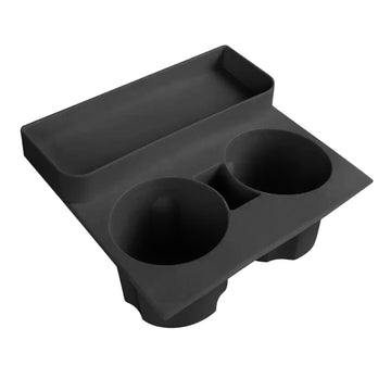 CALANDIS Console Cup Holder Insert Silicone Heat Resistant Organizer for Model Y Black | Other Auto Tools & Supplies