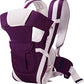 Ineffable Baby Carrier Cum Kangaroo Bag Comfortable Support with Belt (Purple, Front Carry Facing Out)