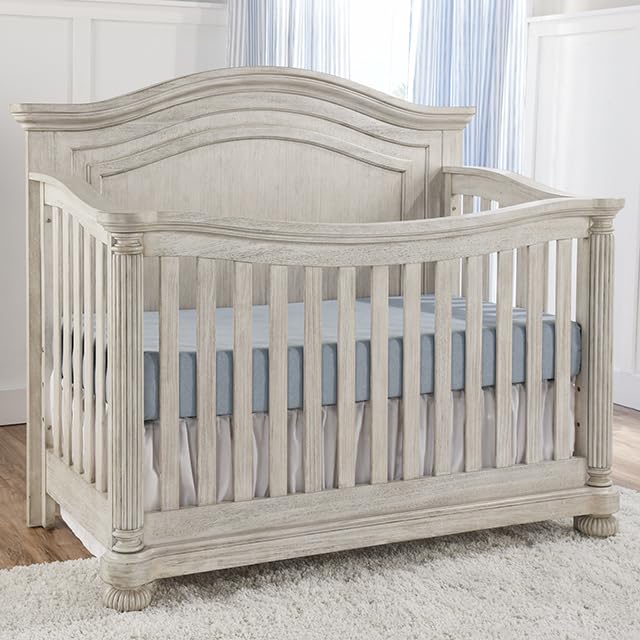 Kingsley Charleston 4-in-1 Convertible Crib Weathered White