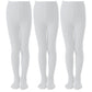 Epeius Toddler Girls Thick Cable Knit Leggings Warm Cotton Pantyhose Dress Tights School Uniform Tights Baby Stockings Pure Whit