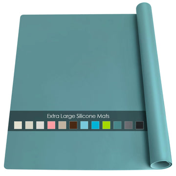 Extra Large Silicone Countertop Mat, Silicone Table Mat Kitchen Counter Protector Nonslip Heat Resistant Silicone Desk Mat For C