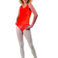 Girls Leotard Red Velvet Small