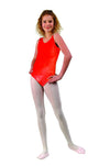 Girls Leotard Red Velvet Small