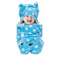 D BABY HOME Soft Fleece Baby Blanket Blue | Newborn Swaddle Wrap 10075 cm | Star Print, Ultra Cozy, Lightweight & Breathable | U