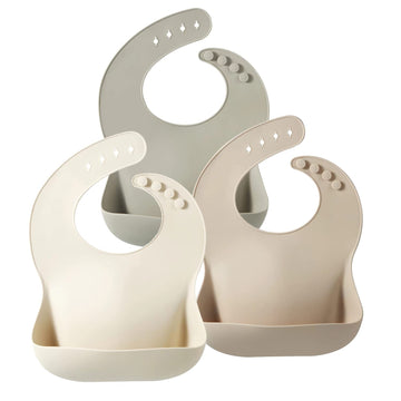 Pandaear Silicone Baby Bib For Girls Boys Adjustable Waterproof Eating Bibs Bpa Free Soft Durable Silicone Bibs For Babies & Tod