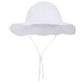 Simplikids Upf 50+ Uv Sun Protection Wide Brim Baby Sun Hat,White2, 12-24Months