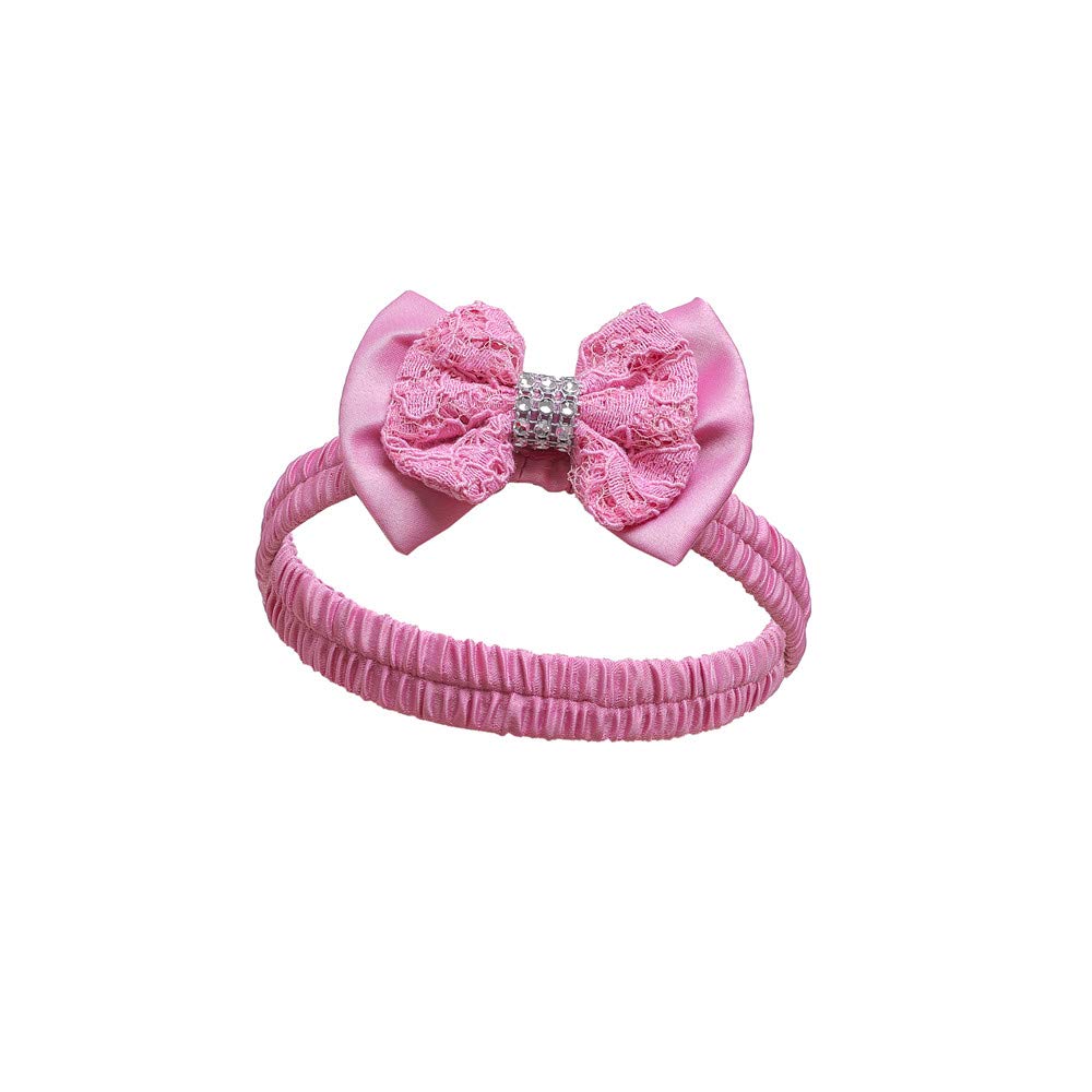 Baby Girls Christmas Embroidery Lace Dresses Infant Easter Halloween Wedding Formal Event Dress(Dust Pink,24M)