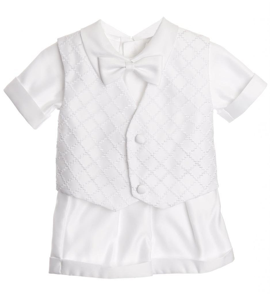 Igirldress Baby Toddler Boys Christening Short Sleeve Set 4T