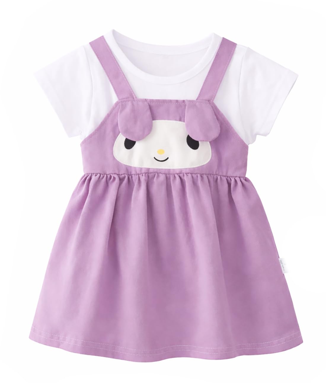 Bold N Elegant Cotton Hosiery Stripe Printed Sleeveless Summer A Line Frock Dress With Coin Purse For Infant Toddler Baby Girl (