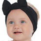 Babygiz Baby Girl Headbands-Infant,Toddler Cotton Handmade Hairbands With Bows Child Hair Accessories (Black)