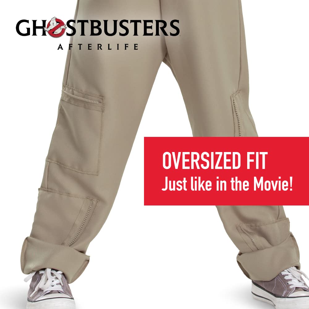Ghostbusters Costumes For Kids, Deluxe Official Ghostbusters Afterlife Movie Costume Jumpsuit With Inflatable Proton Pack, Kids