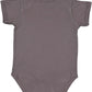 Rabbit Skins Baby Soft Fine Jersey Short Sleeve Bodysuit (4424) Charcoal, 6M