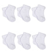 Gerber Baby 6-Pair Sock, White, 3-6 Months