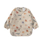 Gzmm Waterproof Baby Bibs,Infant Toddler Long Sleeve Feeding Bib With Food Catcher,Easy Clean & Washable(Cartoon Animal)