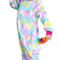 Newplush Christmas Girls And Boys Flying Galaxy Unicorn Unicorn Onesie Pajamas Soft Fleece Halloween Costume Sleepwear (10-12 Ye