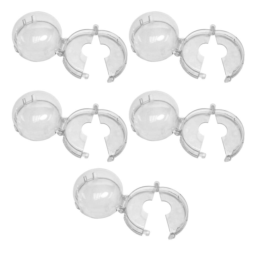 Toyandona Clear Stove Knob Covers 5Pcs Universal Oven Stove Gas Knob Cover Child Safety Children Kitchen Stove Gas Knob Covers P