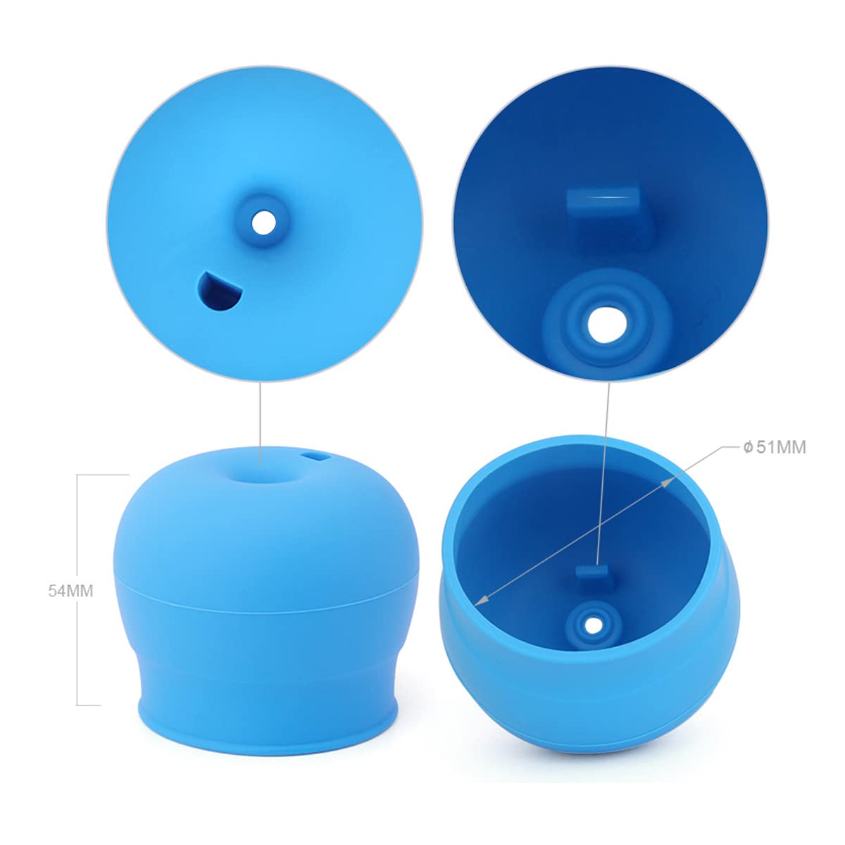 Tougs Silicone Sippy Straw Cup Lids For Toddlers Babies (Pack Of 5) - 5 Drinking Straws - Reusable, Spill-Proof - Stretches To C