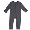 Rayon Footless Baby Pajamas, 2 Way Zipper Baby Romper Girl 6-12 Months Sliver Grey