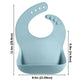 Pandaear Silicone Baby Feeding Set | 11Pcs Baby Led Weaning Supplies Self Feeding Utensils | Divided Suction Plate Bowl Bibs Sip