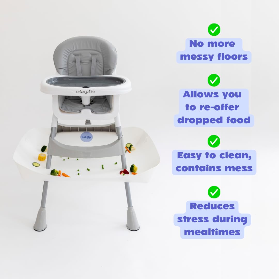 Catchy - Food Catcher - Compatible With Dream On Me Portable 2-In-1 Tabletalk High Chair - Highchair Sold Separately - Baby Food