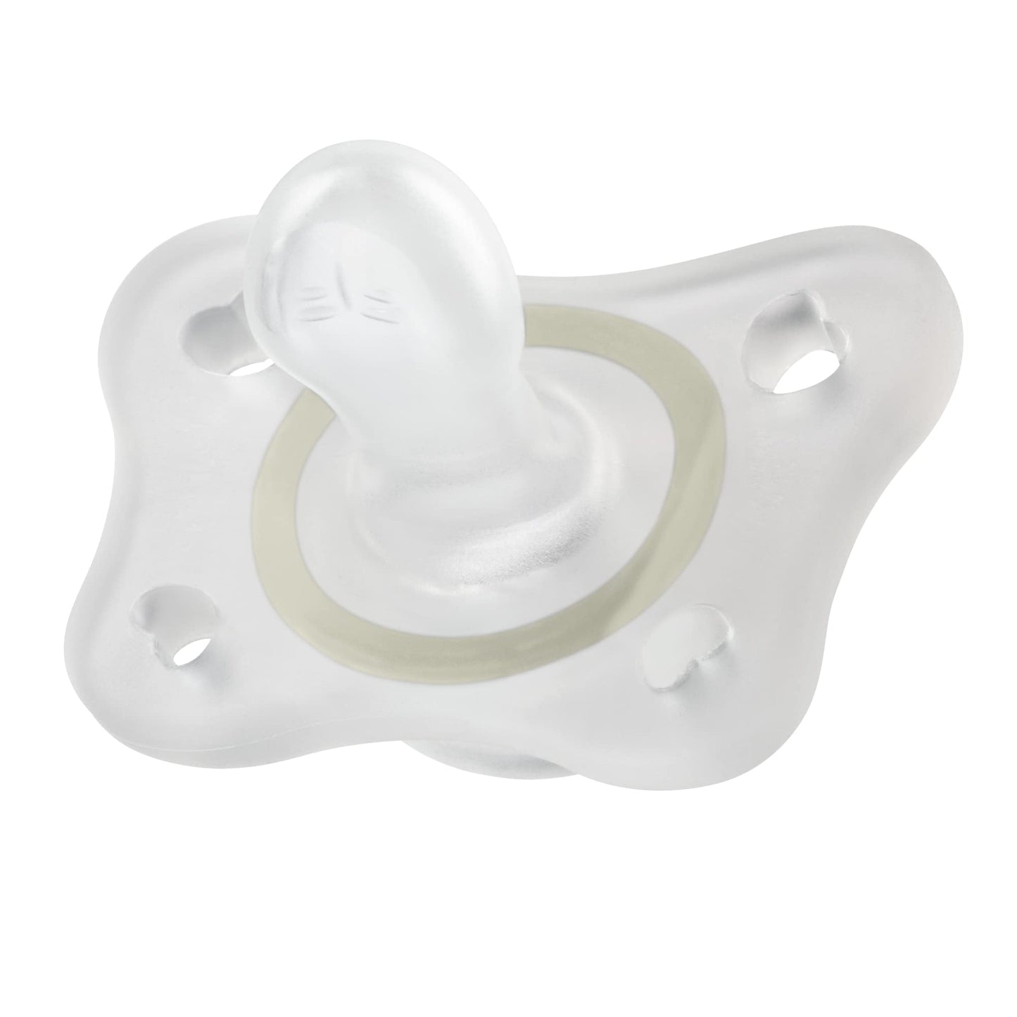 Chicco Physioforma 100% Silicone Mini Glow In The Dark Pacifier For Babies Aged 2-6 Months | Bpa & Latex Free | Reusable Sterili