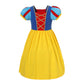 Dressy Daisy Little Girls Cotton Princess Dress Up Clothes For Halloween Birthday Party Everyday Outfit Play Wear Size 8, Yellow
