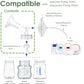 2X 18 Mm Maymom Two-Piece Wide Neck Pump Parts Compatible With Spectra S1,Spectra S2 Pumps And 2 Valves; Incl Wide Mouth Flanges