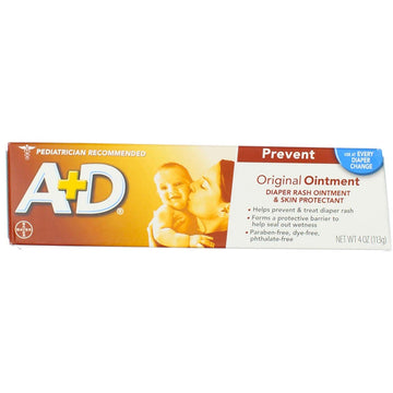A&D Diaper Rash Ointment Skin Protectant Original - 4 Oz, Pack Of 5