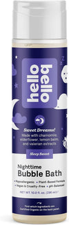 Hello Bello Nighttime Bubble Bath - Gentle Hypoallergenic Tear-Free Formula For Babies And Kids - Vegan And Cruelty-Free - Sleep