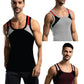 Genx MenS Super Combed Cotton Gym Vest With Sports Style (Pack Of 3) (Color May Vary) 772290Cm