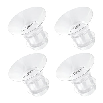 4PCS Flange Insert 18mm Compatible with Momcozy M5/M6/M9/S12 Pro/S9 Pro/V1 Pro/V2 Pro, Spectra/Medela/Elvie/NCVI/TSRETE/eufy/Lan