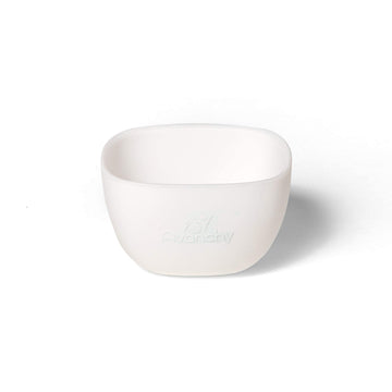 Avanchy Baby Bowls Silicone MINI Prep Bowl Set for Babies Kids Toddler for Feeding Food 4 oz, White