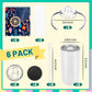Joyclub 6 Pack Sublimation Sippy Cups Toddler Tumbler Blanks 12 Oz Kids Sublimation Tumbler With Handle Stainless Steel Insulate