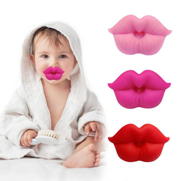 Funny Baby Pacifiers, Lips Pacifiers 0-18 Months For Babies,Lips Binky,Gift For Newborns,Infants,Toddlers,Baby Girl,Bpa Free(3 P