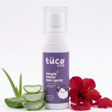 Tuco Kids Tangle Tamer Hair Detangler Spray | Infused With Aloe Vera, Flaxseed & Methi | Ages 2-5, 4-10, 10-15, 5-10 Years | Par