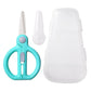 Artenny Baby Food Scissors With Travel Case, Ceramic Food Scissors Kids, Toddler Scissors With Safety Lock, Ideal For Pizza, Mea