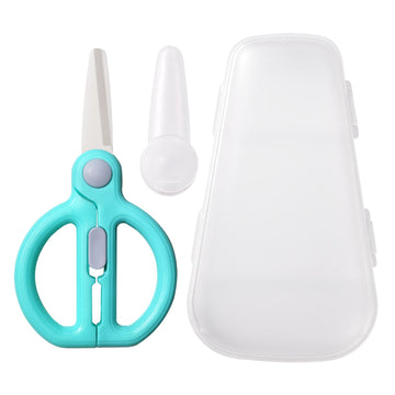 Artenny Baby Food Scissors With Travel Case, Ceramic Food Scissors Kids, Toddler Scissors With Safety Lock, Ideal For Pizza, Mea