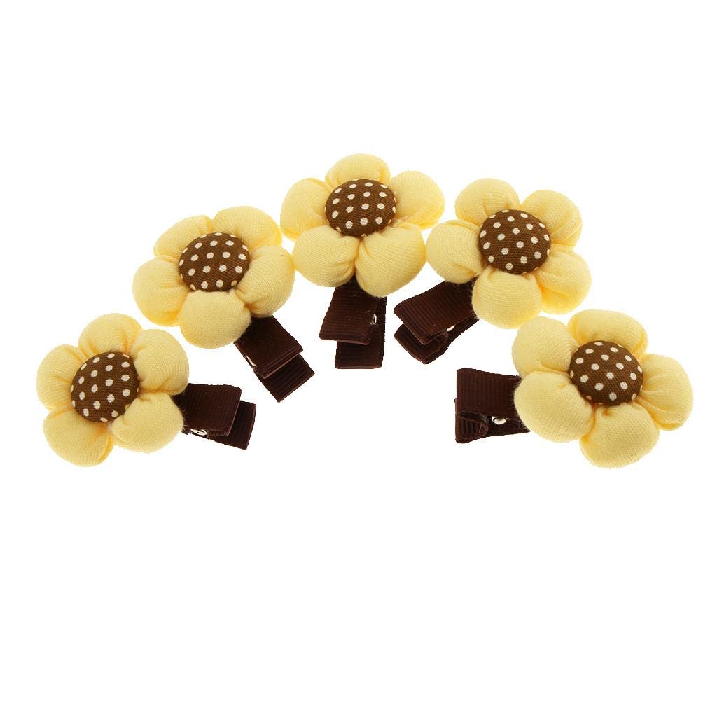Enakshi 5pcs Cute Kids Baby Girl Flower Princess Hair Clip Hairpin Headwear Yellow|Clothing, Shoes & Accessories | Womens Access