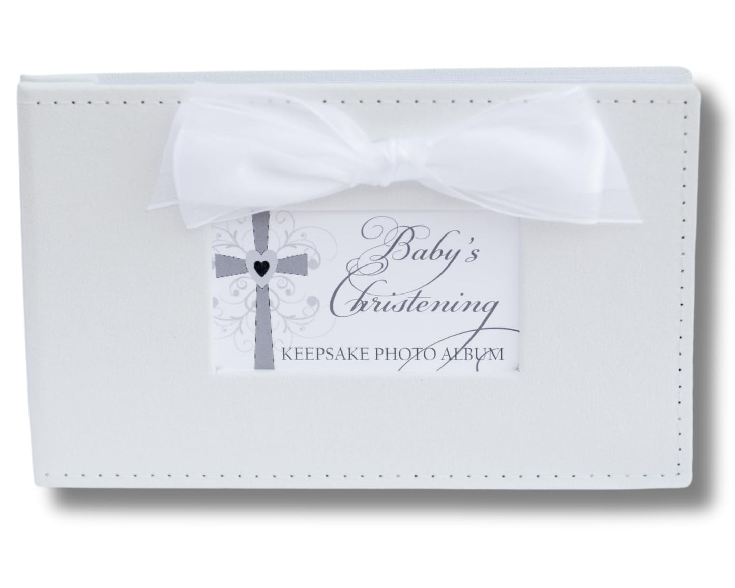 The Grandparent Gift Co. Growing In Faith Keepsake Photo Album, Baby Christening