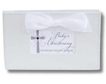 The Grandparent Gift Co. Growing In Faith Keepsake Photo Album, Baby Christening